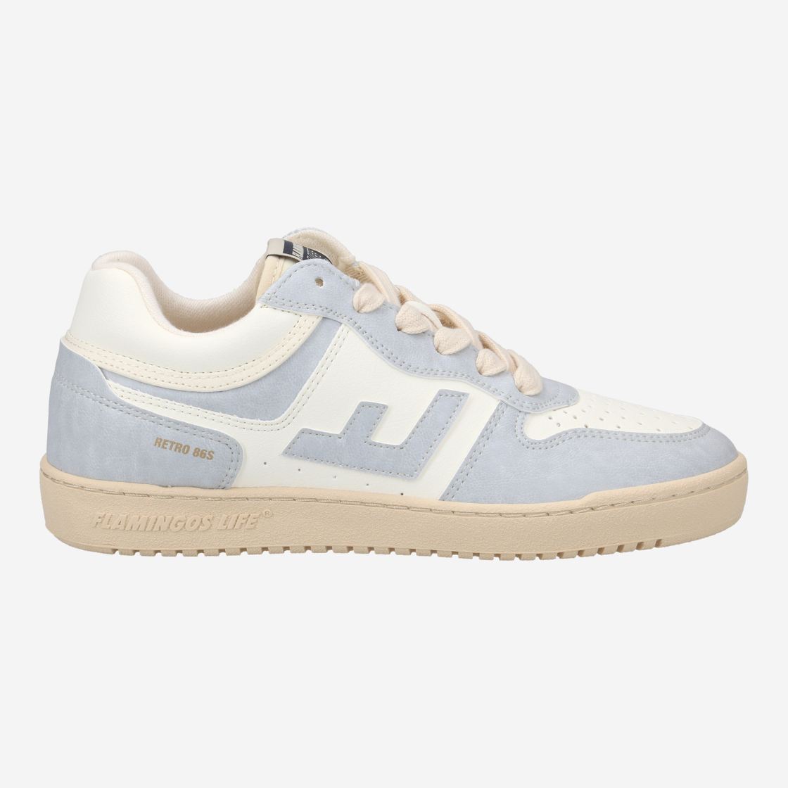 Flamingo's Life RETRO 86s - White - Side view