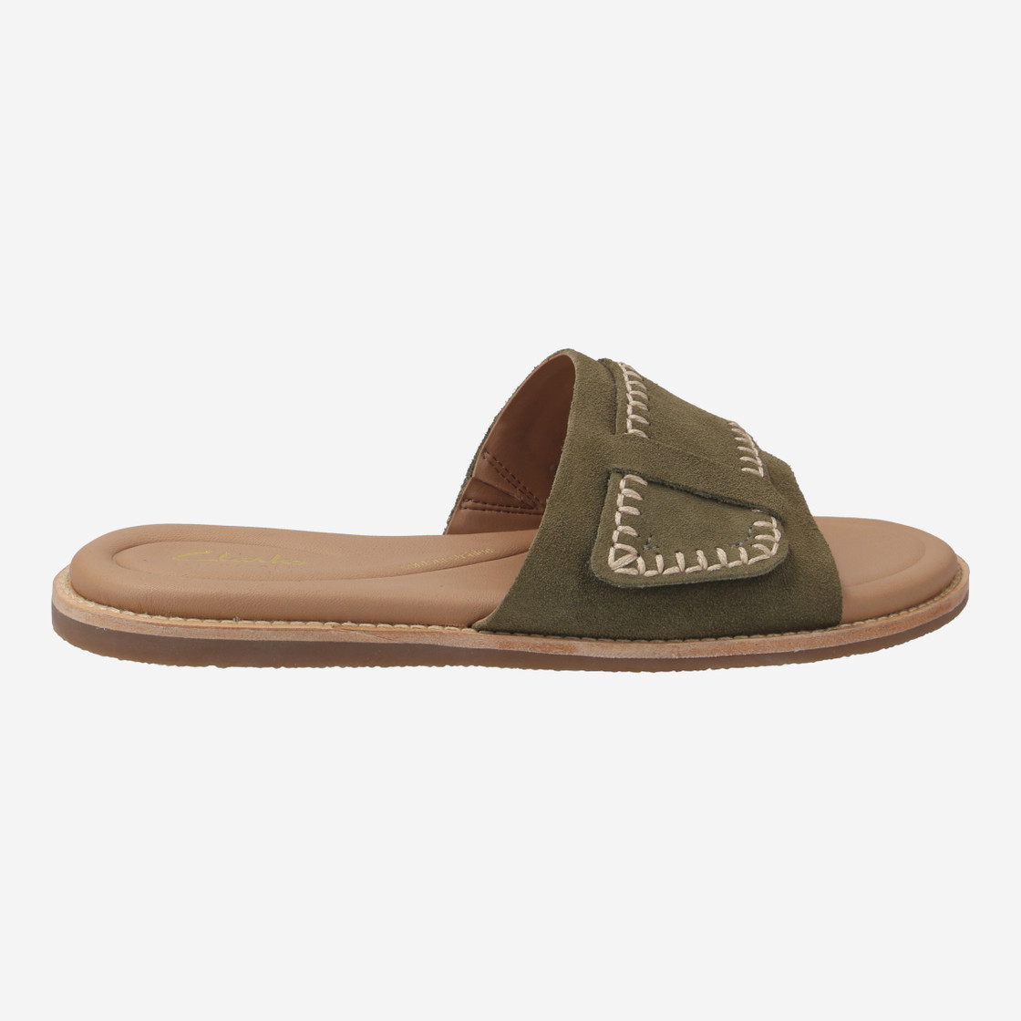 Clarks Maritime Mule - Green/ Olive - Back view
