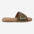Clarks Maritime Mule - Green/ Olive - Back view