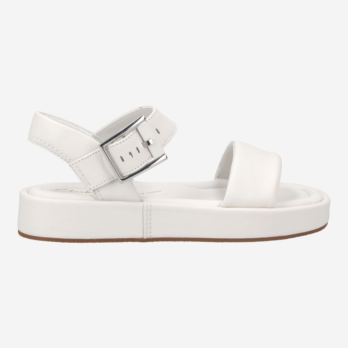 Clarks Alda Strap - White - Back view