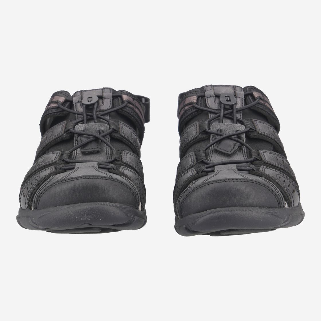 Geox UOMO SANDAL STRADA - Black - Front view