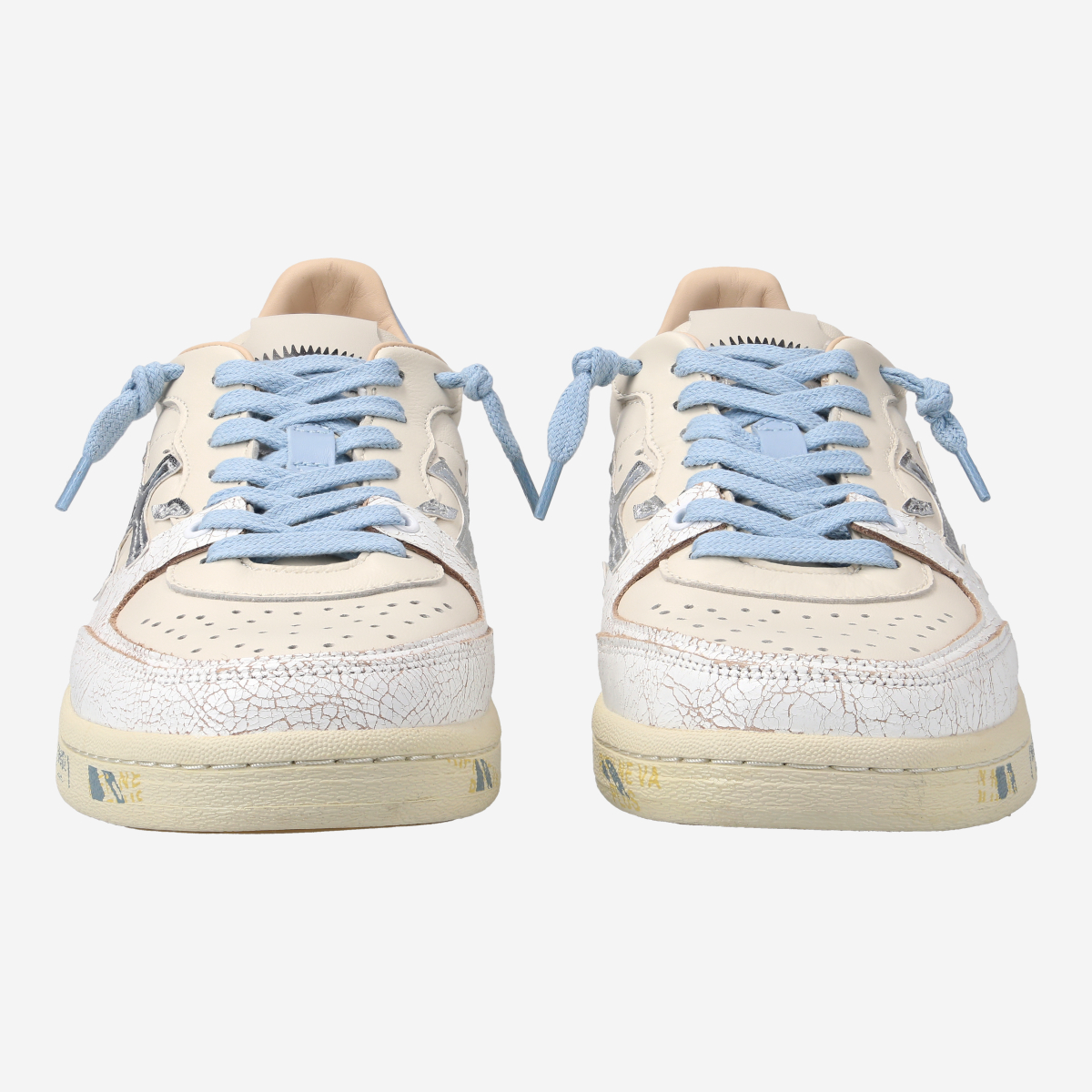 スニーカー PREMIATA BSKT-CLAYD-6780 Sneakers Basket Clay in pelle BSKT CLAYD 6780