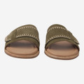 Clarks Maritime Mule - Green/ Olive - Front view
