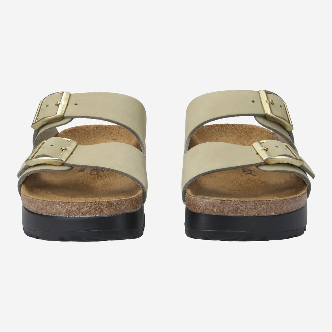 birkenstock ARIZONA PAP FLEX PLATFORM - Eucalyptus / Green - Front view