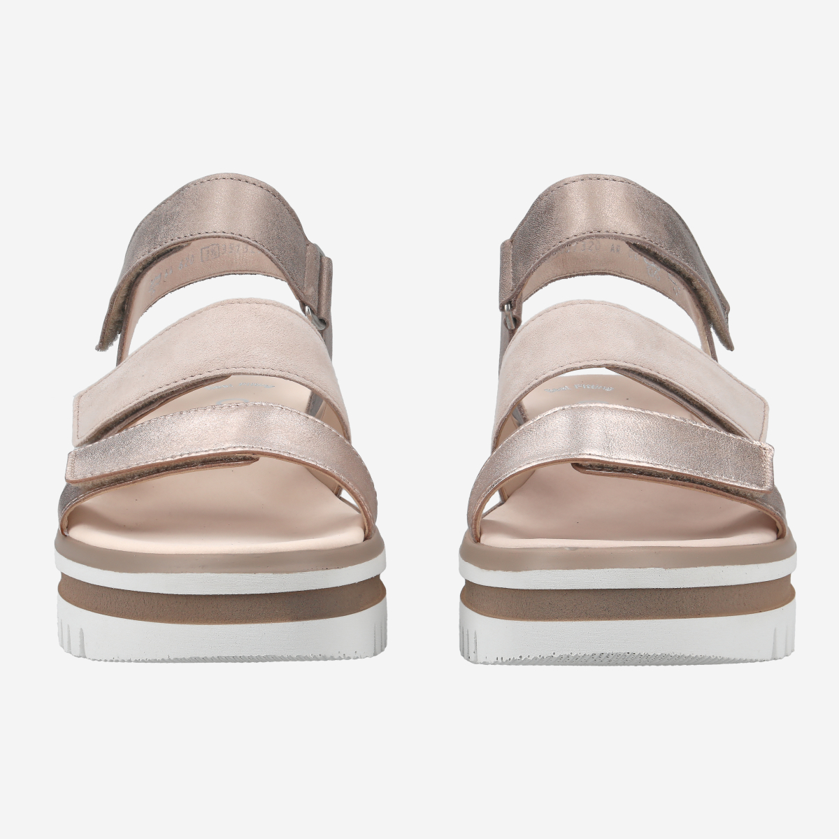 gabor rose gold sandals