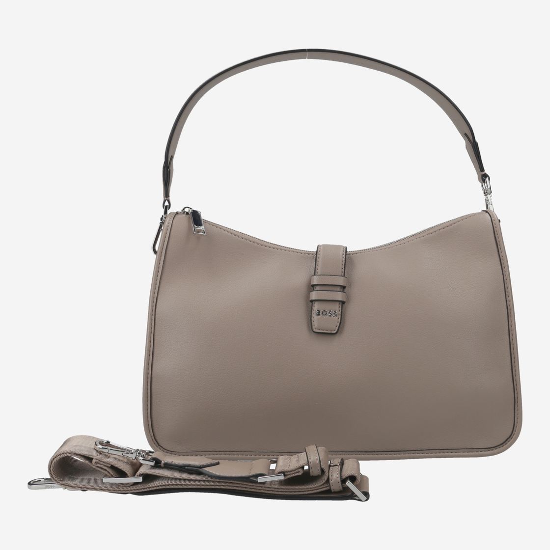 Boss Maddie Shoulder Bag - Beige - Side view