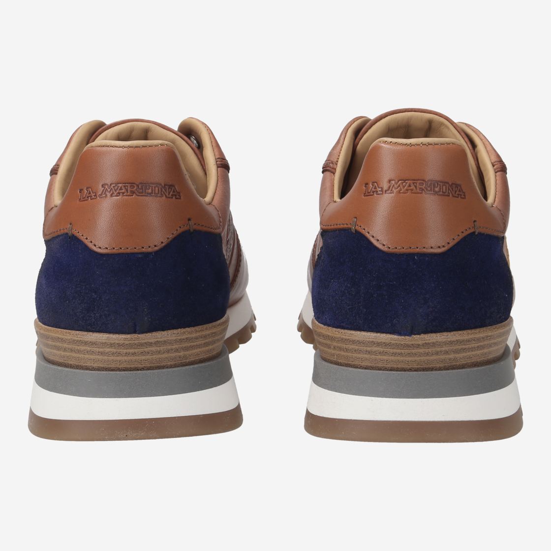 La Martina SCARPA UOMO - Brown combined - Sole