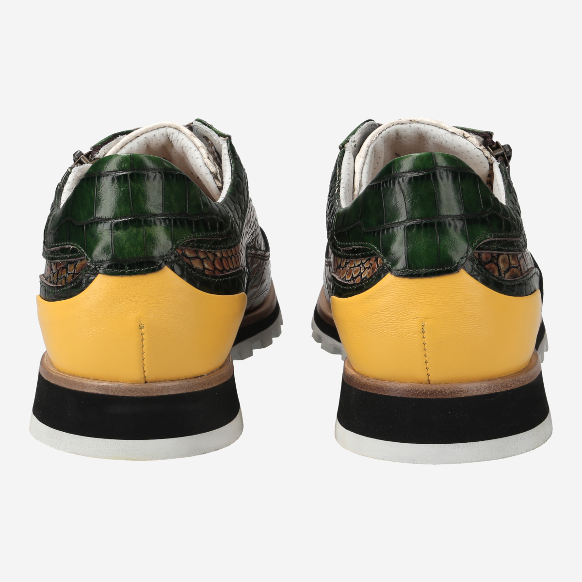 Lorenzi 9634 TROPEA LATTE VERDE Sneakers in green combined buy online