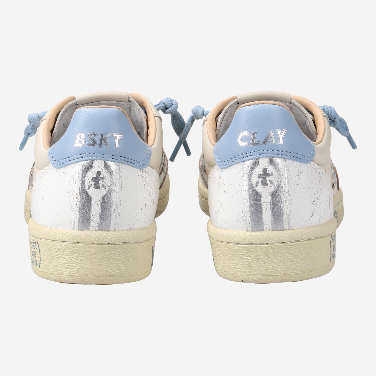 スニーカー PREMIATA BSKT-CLAYD-6780 Sneakers Basket Clay in pelle BSKT CLAYD 6780