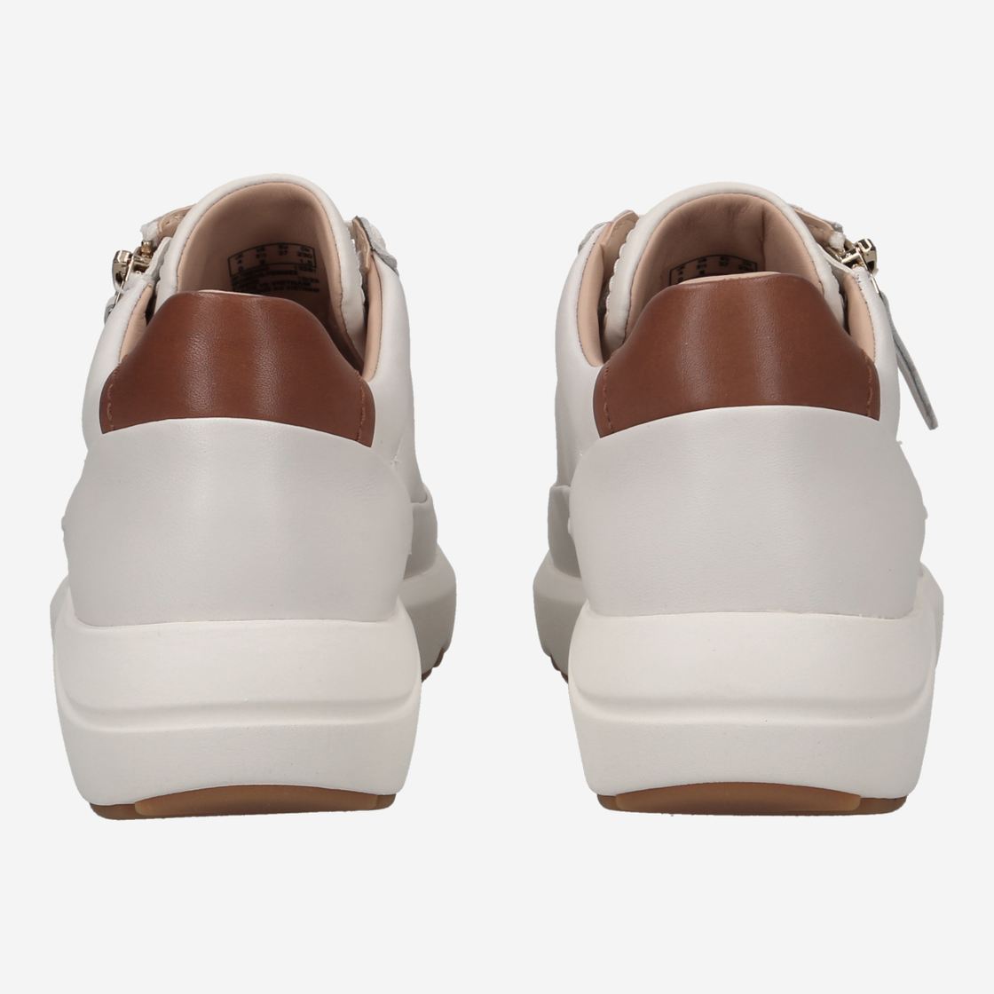 Clarks Tivoli Zip - White - Side view