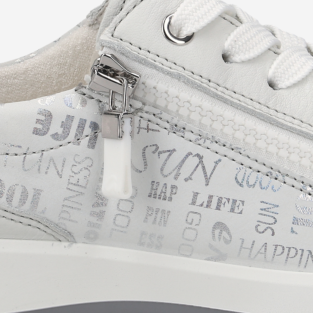 Hap hot sale silver sneakers