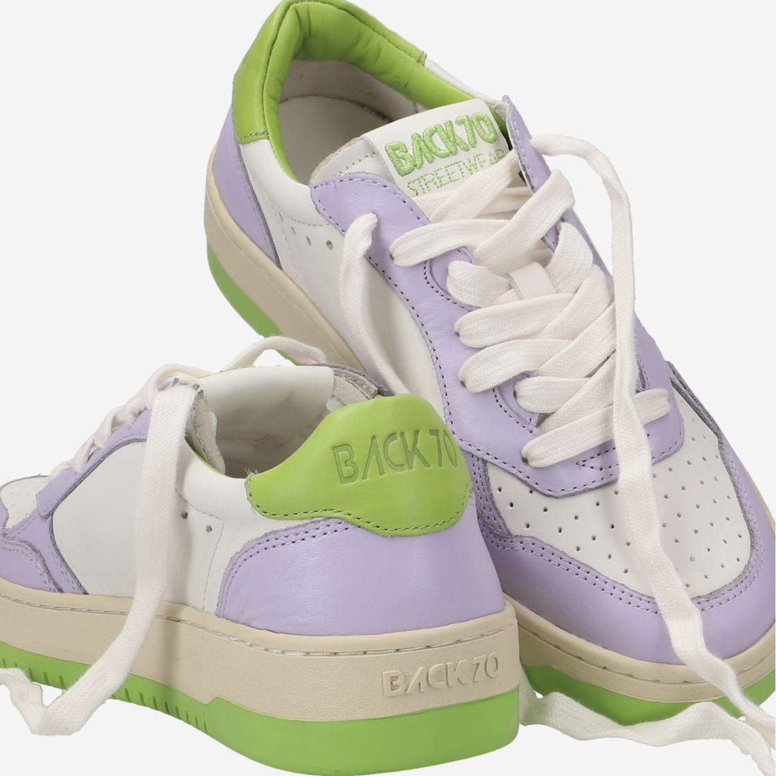 BACK 70 SLAM B V4 - White / Purple / Green - Special image