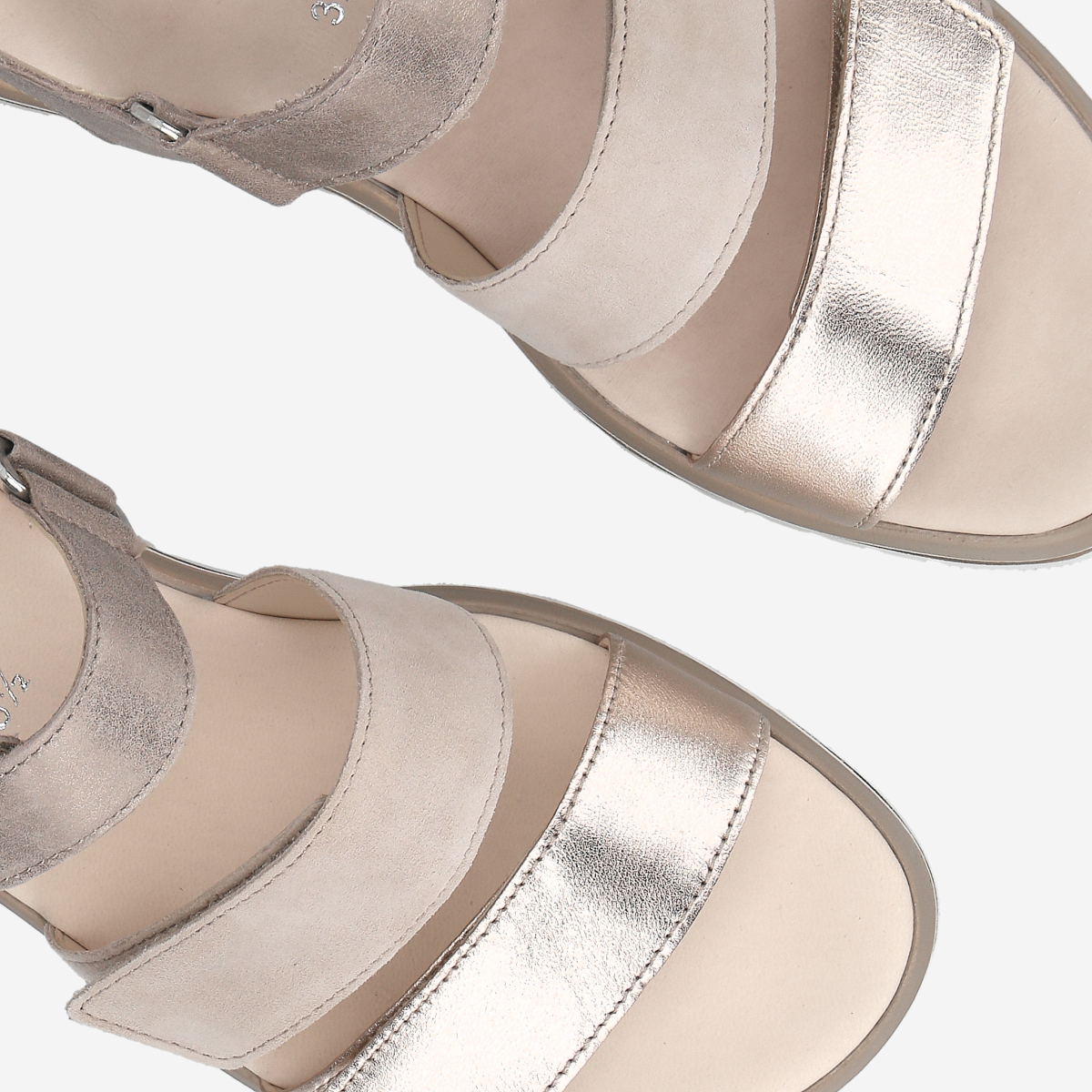 gabor rose gold sandals