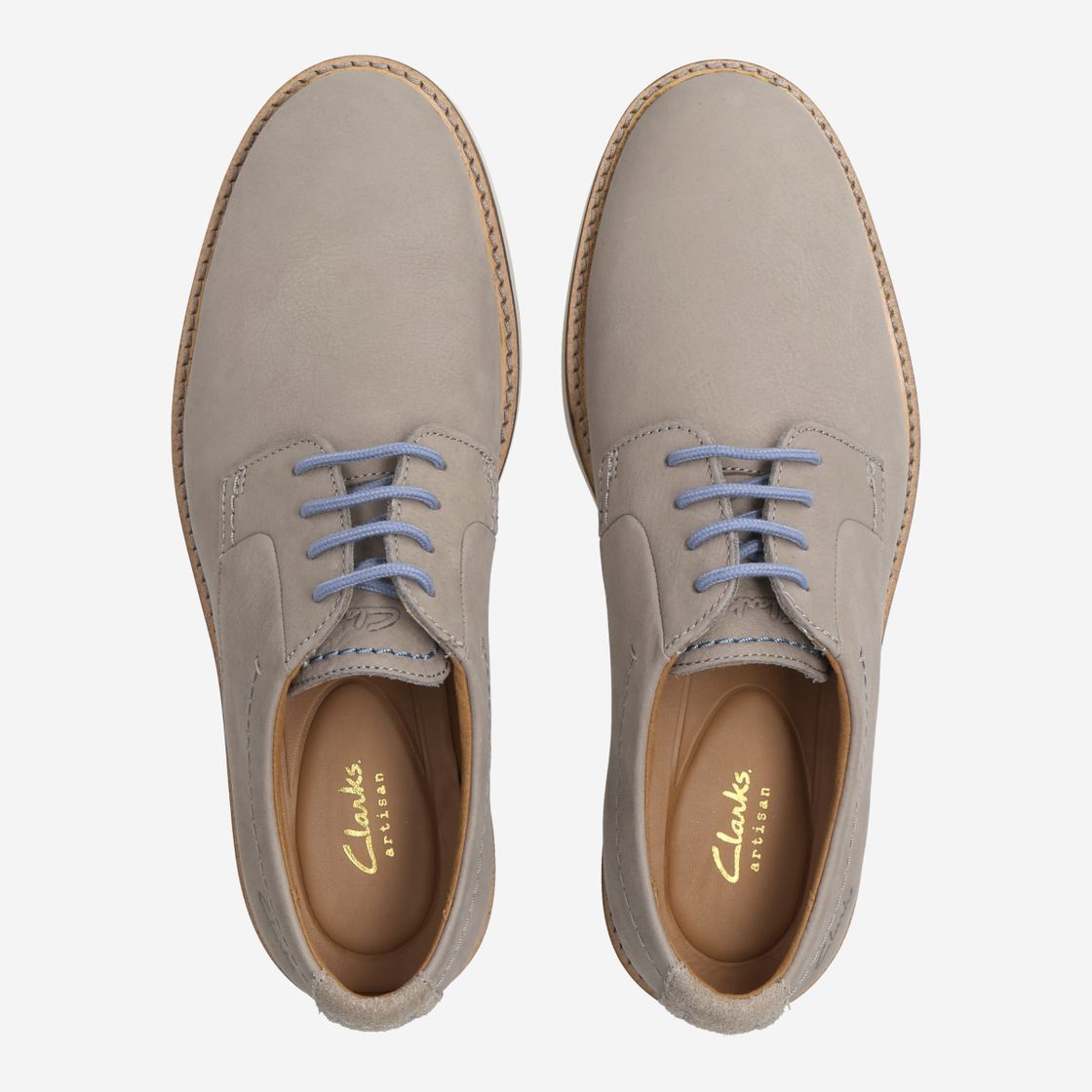 Clarks Atticus LTLace - Gray, light - Back view