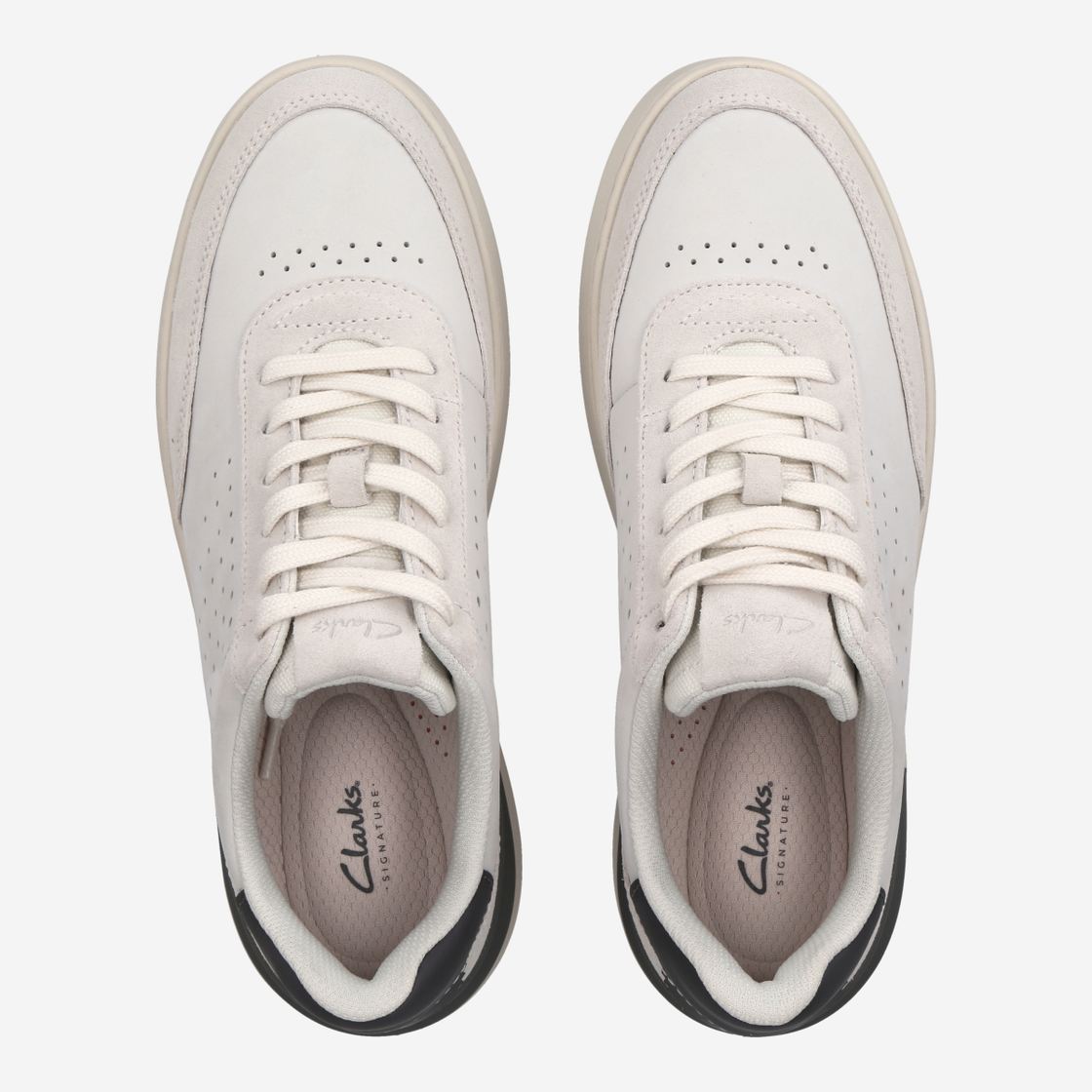 Clarks Courtlite Run - White - Rear view