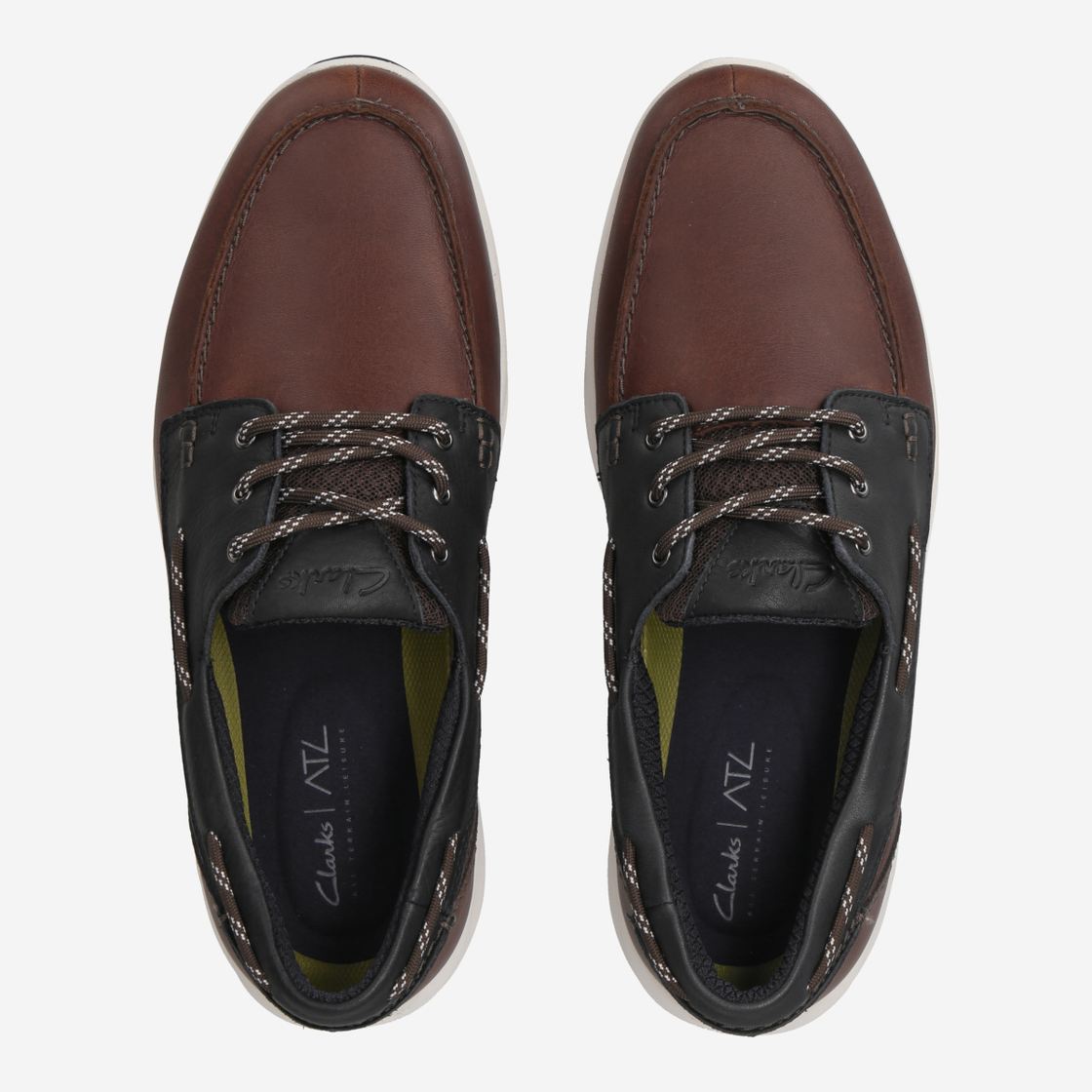 Clarks ATL Sail Go - Brown combined - Back view
