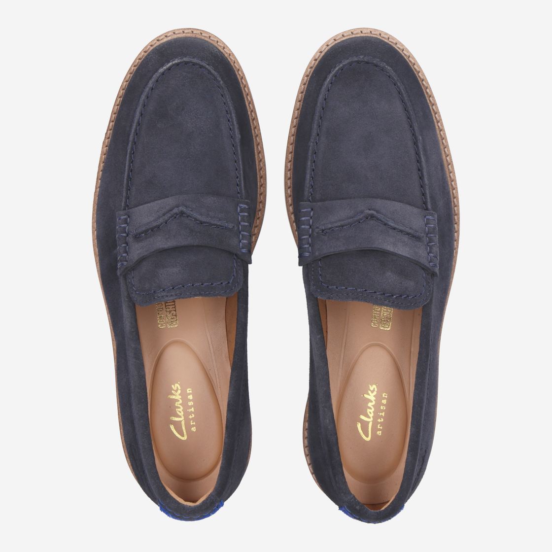 Clarks Atticus LTSlip - Blue - Back view