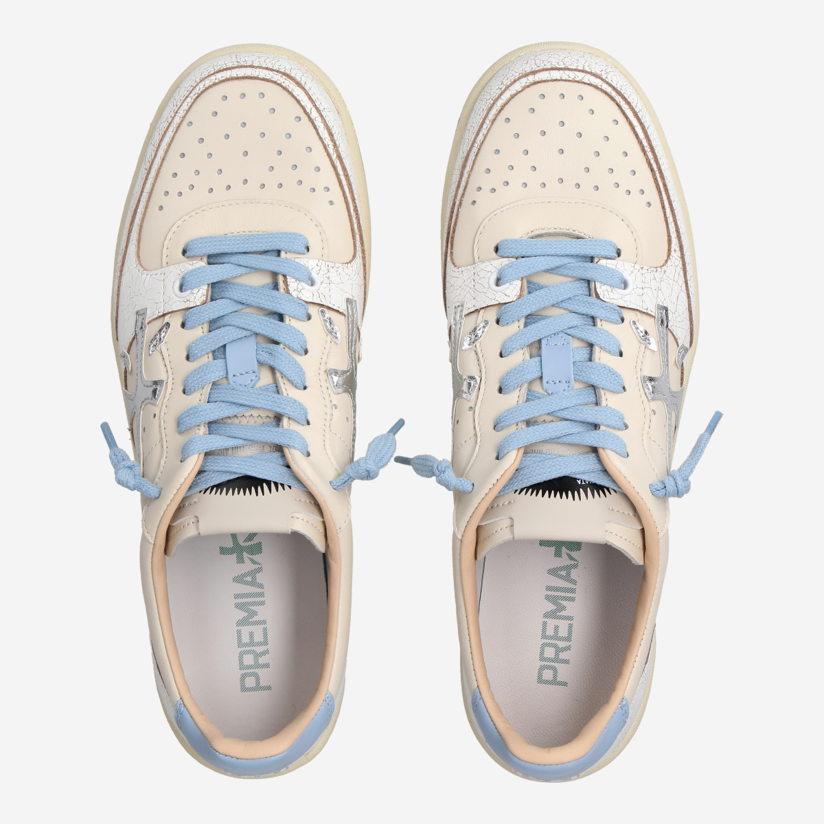 スニーカー PREMIATA BSKT-CLAYD-6780 Sneakers Basket Clay in pelle Premiata BSKT CLAY-D 6780 Sneakers in white buy online