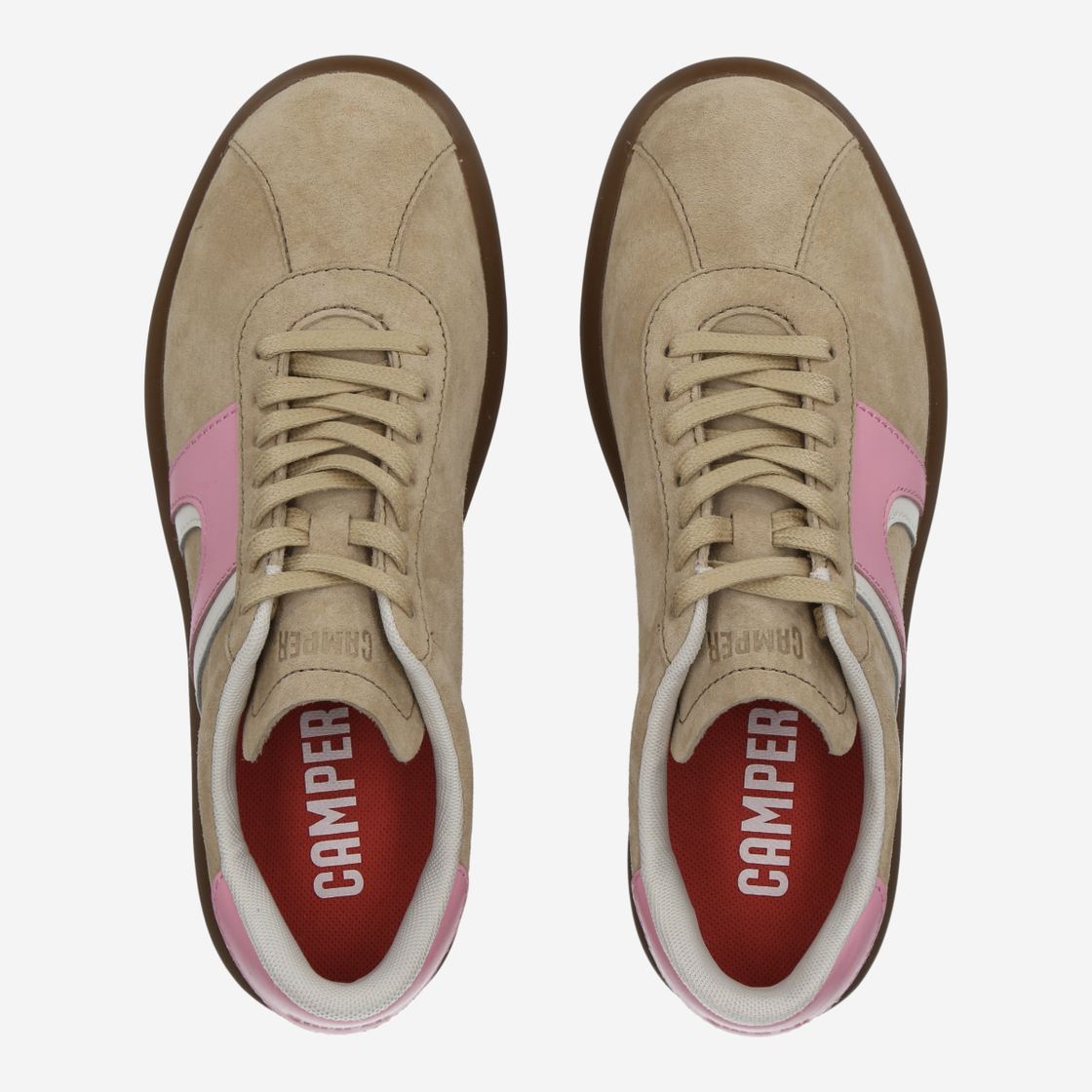 Camper PELOTAS SOLLER - Beige / Pink - Rear view