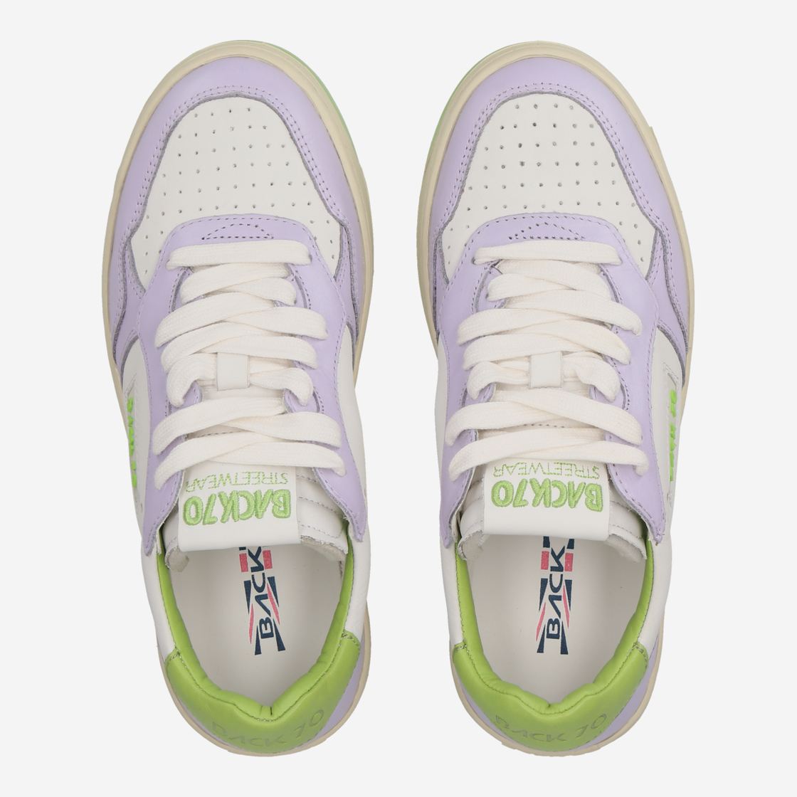 BACK 70 SLAM B V4 - White / Purple / Green - Sole