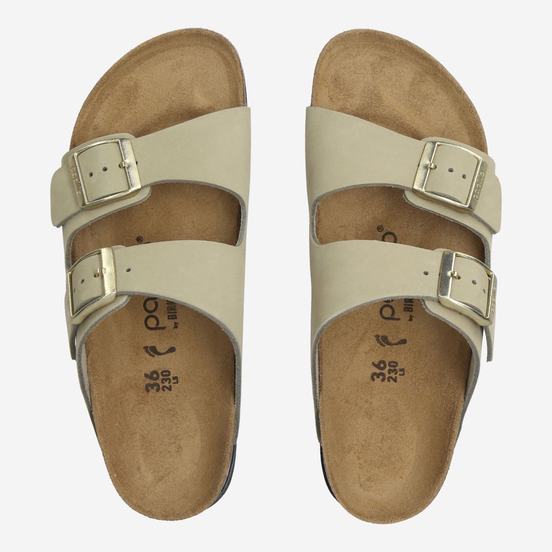 birkenstock ARIZONA PAP FLEX PLATFORM - Eucalyptus / Green - Back view