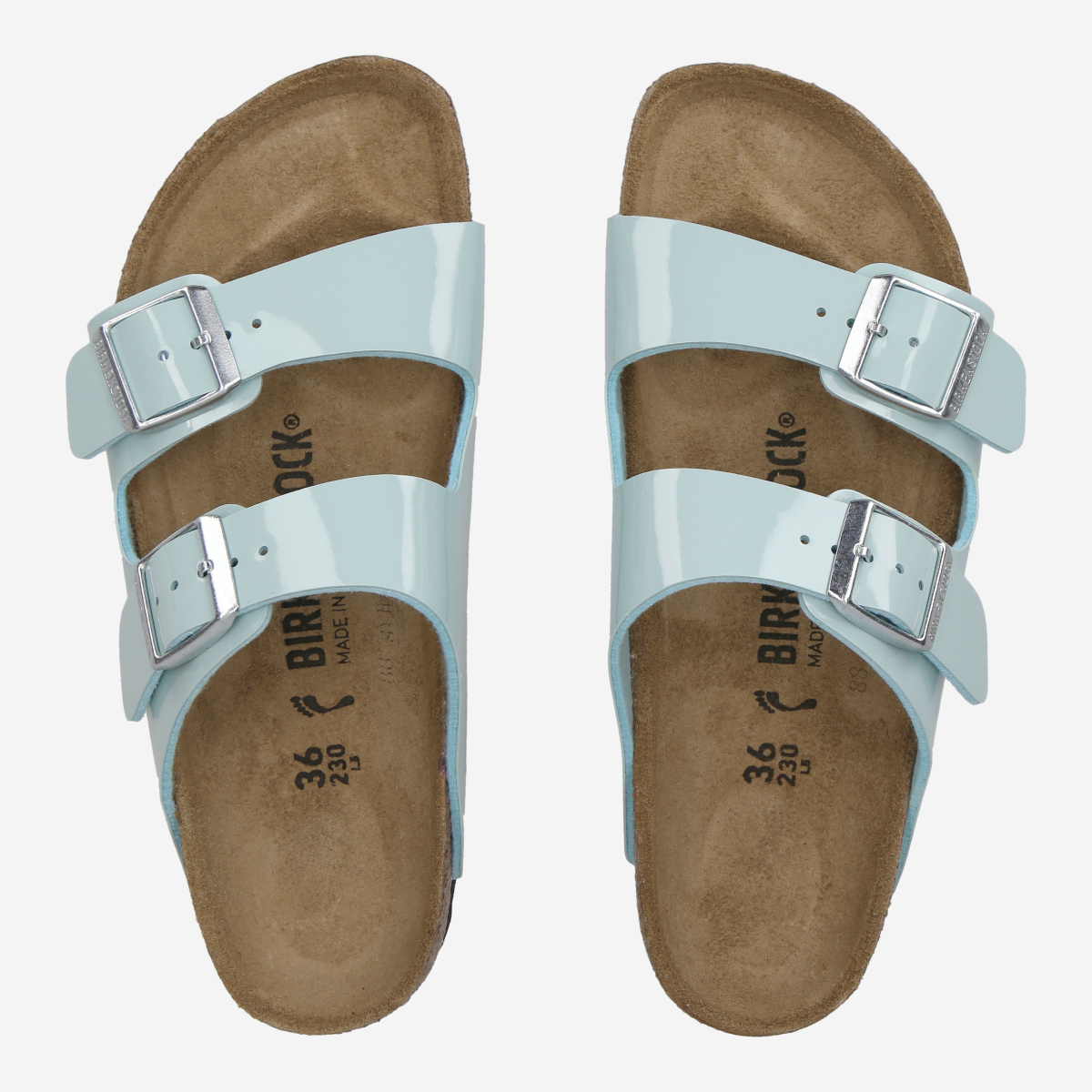 Birkenstock 1026963 ARIZONA BF PATENT Sandaletts in blue buy