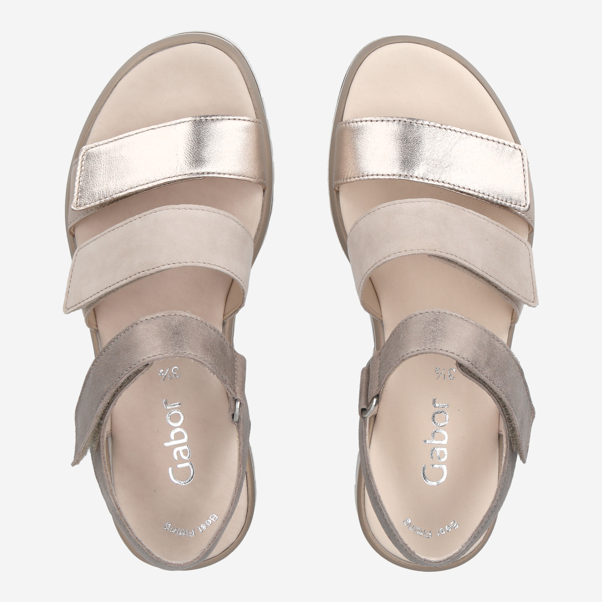 gabor rose gold sandals
