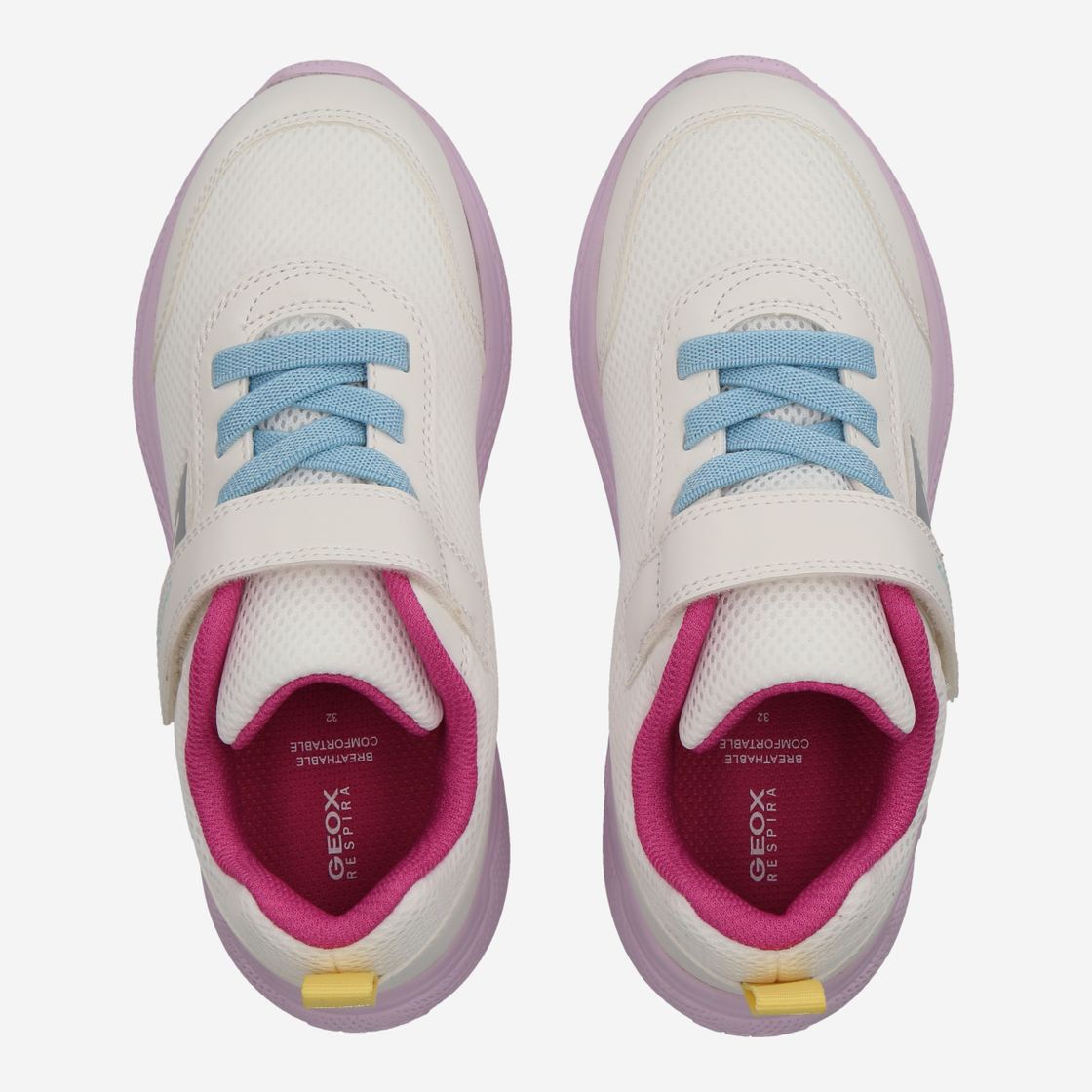 Geox SPRINTYE - White / Lilac - Back view