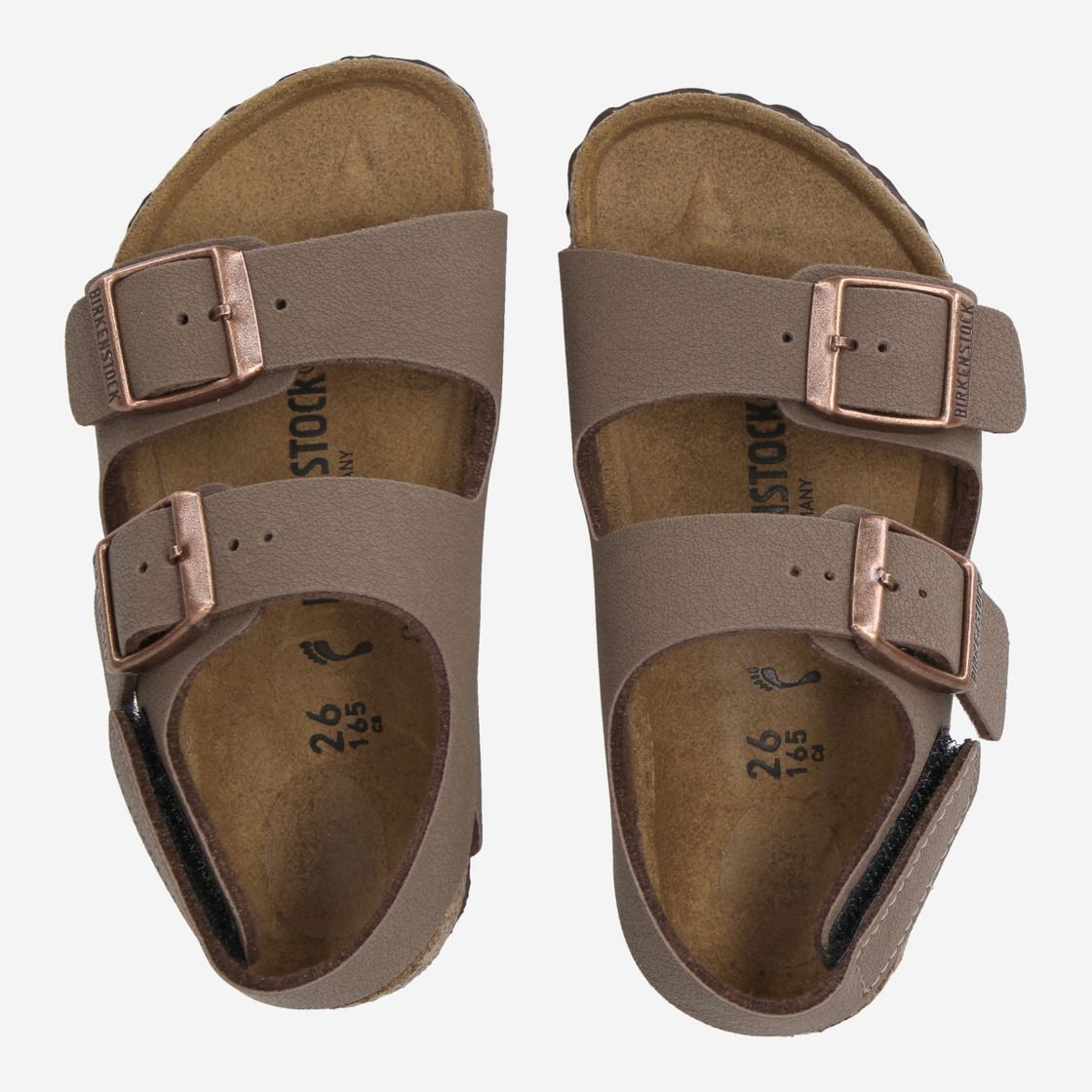 birkenstock MILANO HL KIDS - Brown - Back view