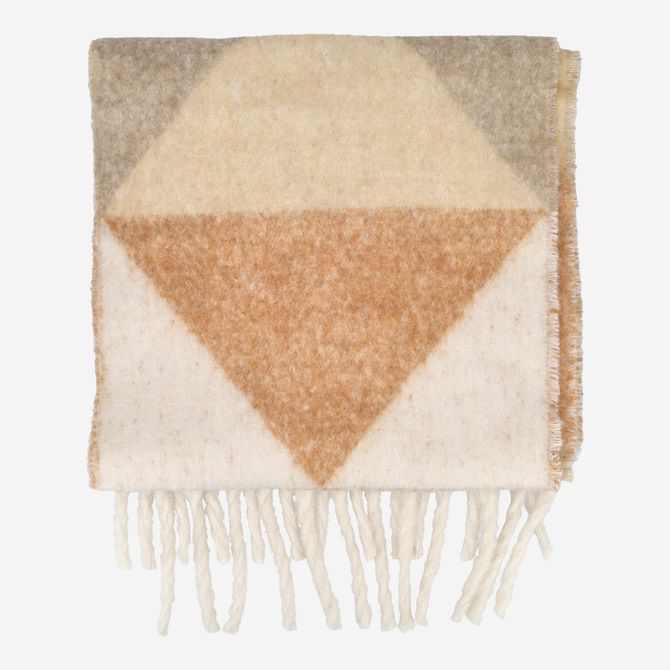 Hey Marley ANGLE SCARF - Beige - Rear view