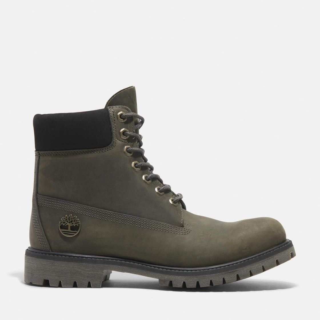 Timberland A2P6W Premium 6 INCH LACE UP - Green/ Grey - Back view