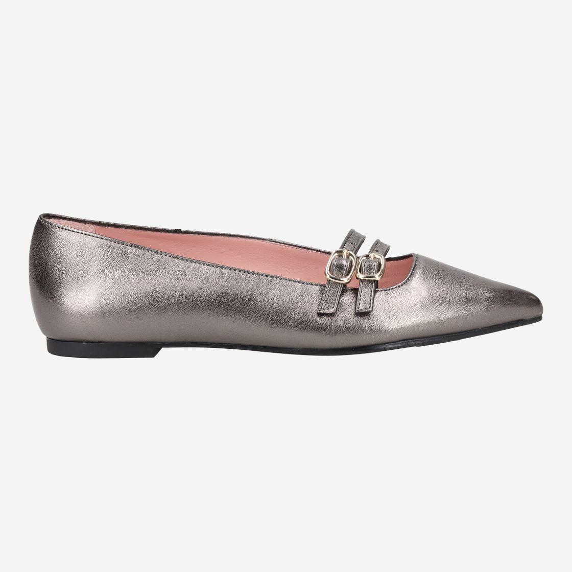 Pretty Ballerinas 51518 - Gray, metallic - Back view