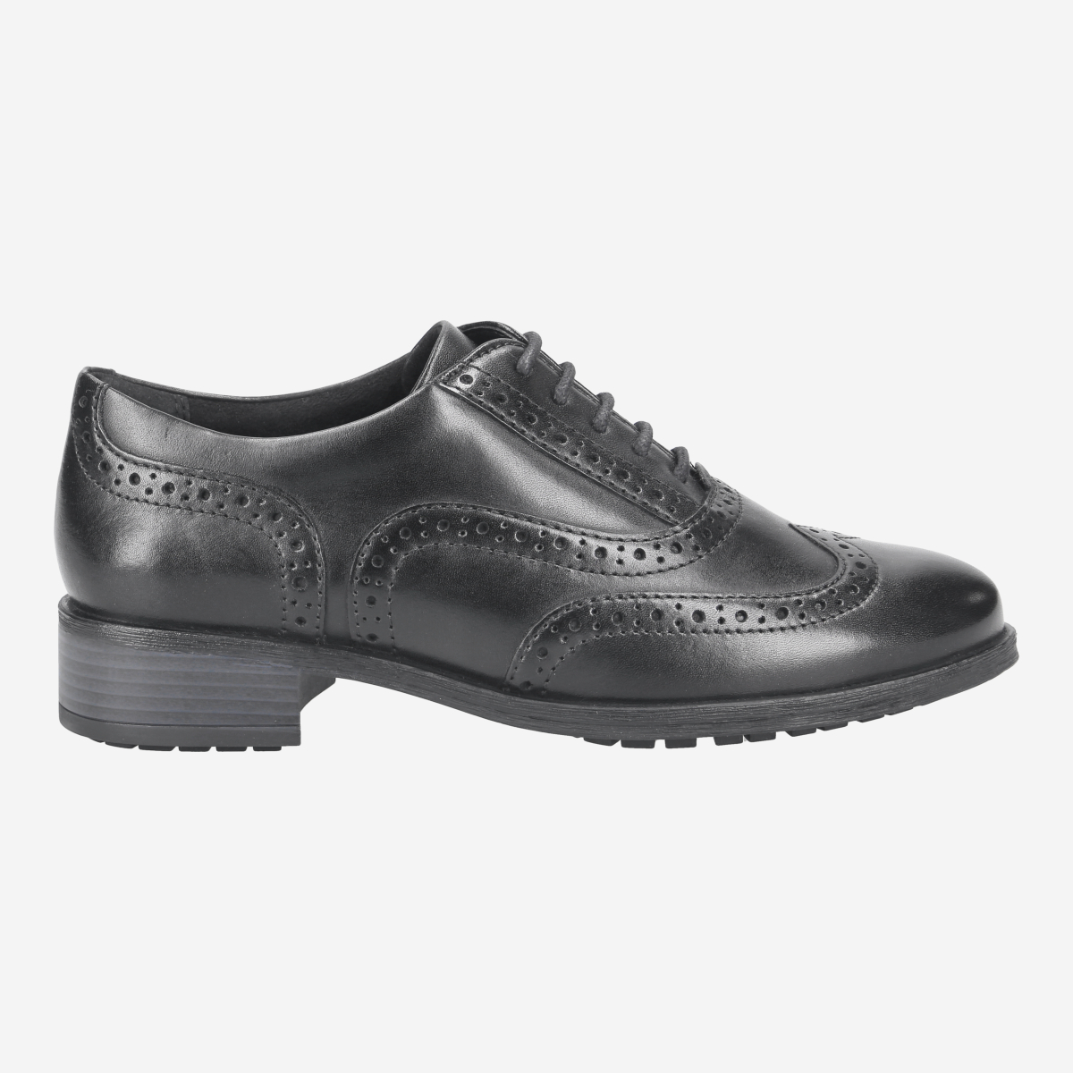 Clarks black brogues online