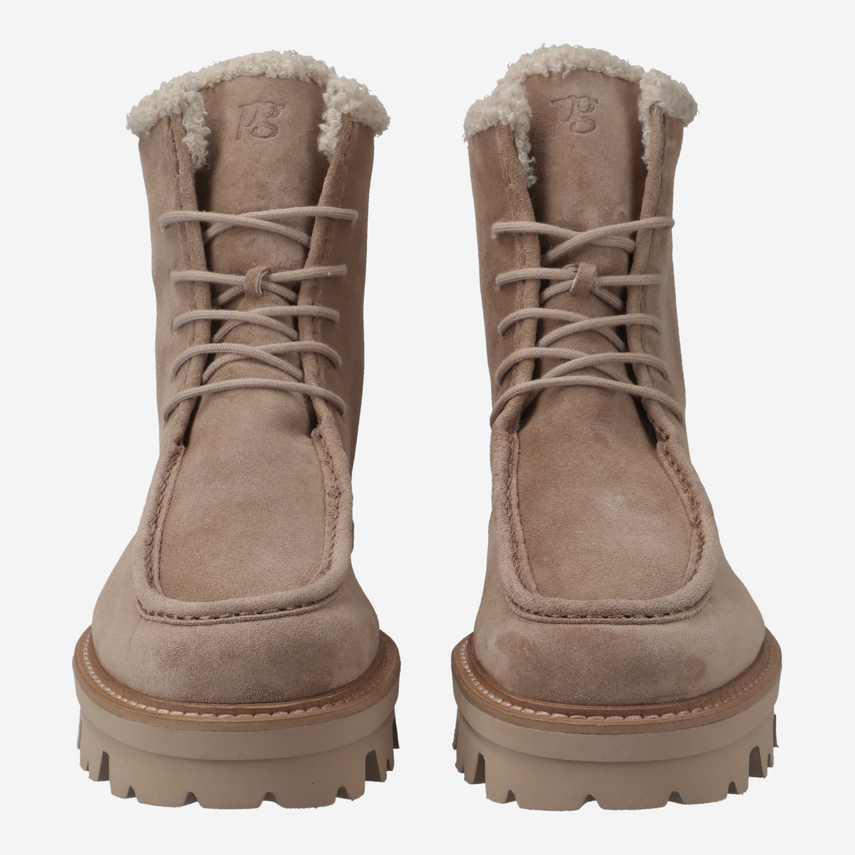 Paul Green 8194-006 Lace-up boots in beige buy online
