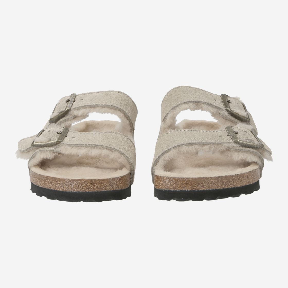 birkenstock ARIZONA SEHARLING - White - Front view