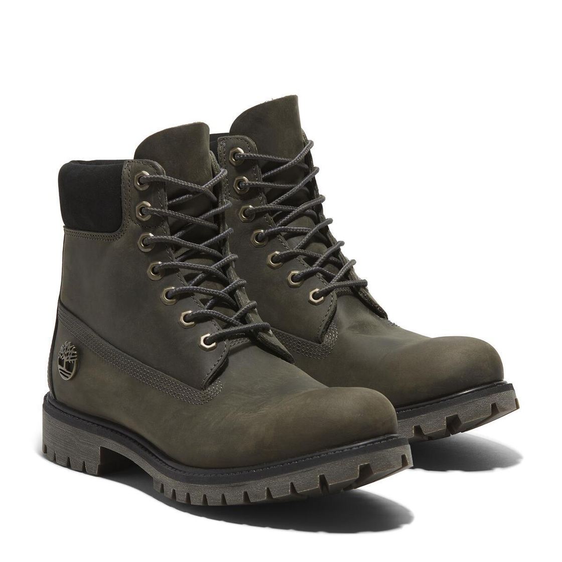 Timberland A2P6W Premium 6 INCH LACE UP - Green/ Grey - Side view