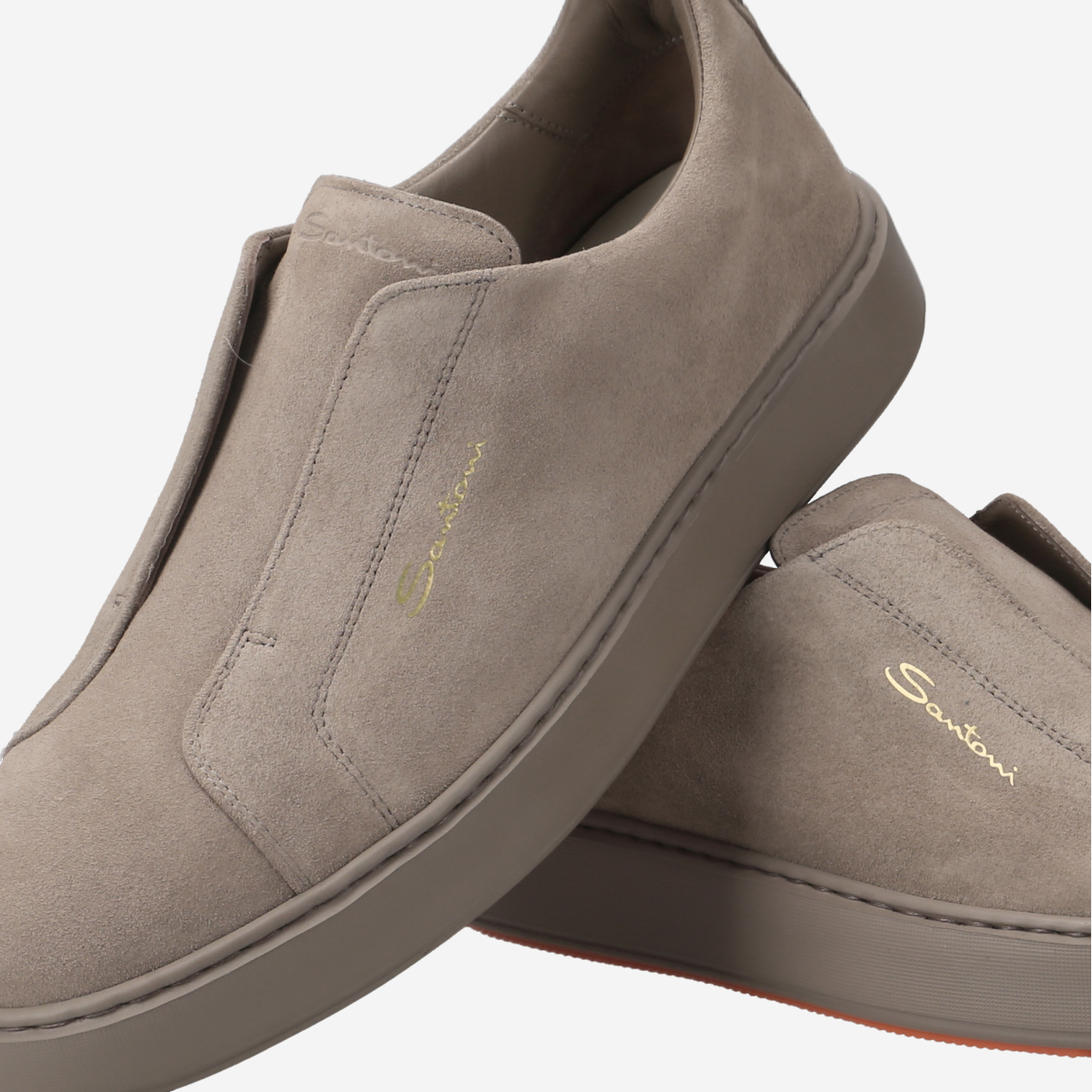 スニーカー SANTONI Men Sneakers 21995 MVI S50 Brown Santoni 21995 M45 Sneakers in brown buy online