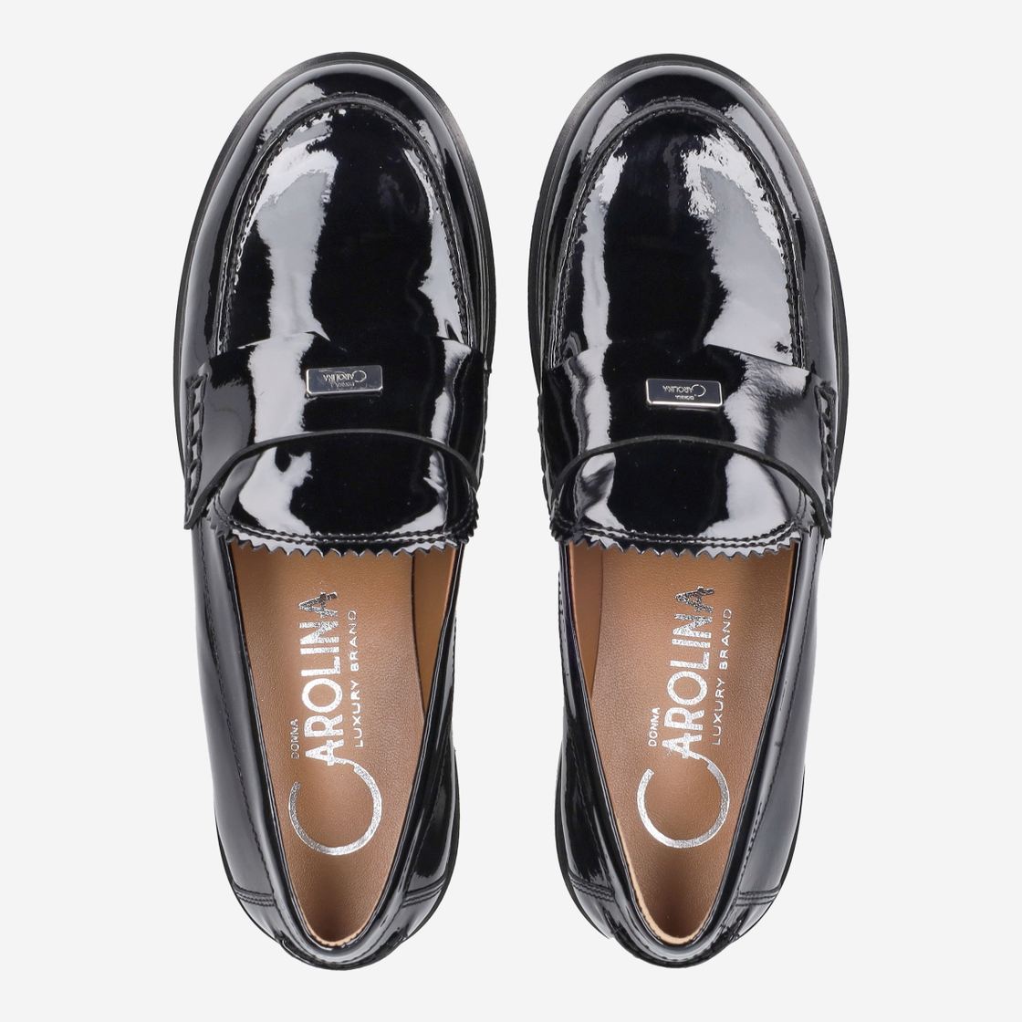 Donna Carolina MARY LOAFER - Black - Sole