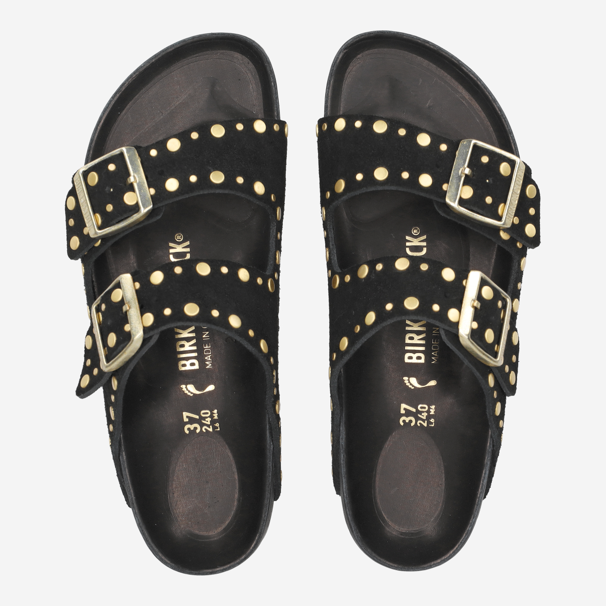 Birkenstock 1027855 ARIZONA RIVET BORDER Sandaletts in black