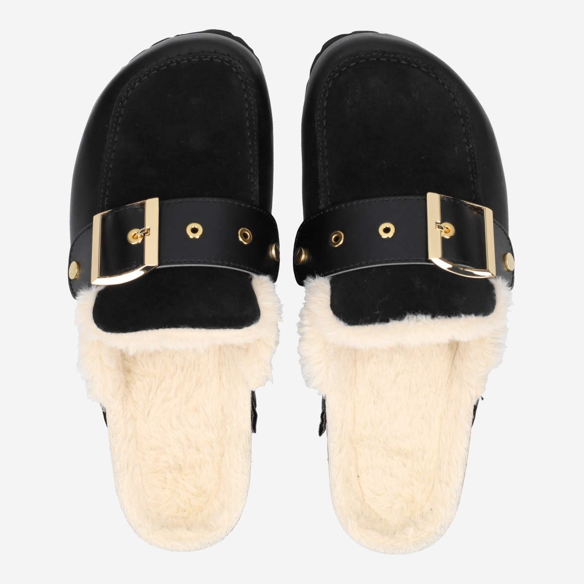 Hey Marly HM33-0009 CLOAFER FUR Sandaletts in black buy online