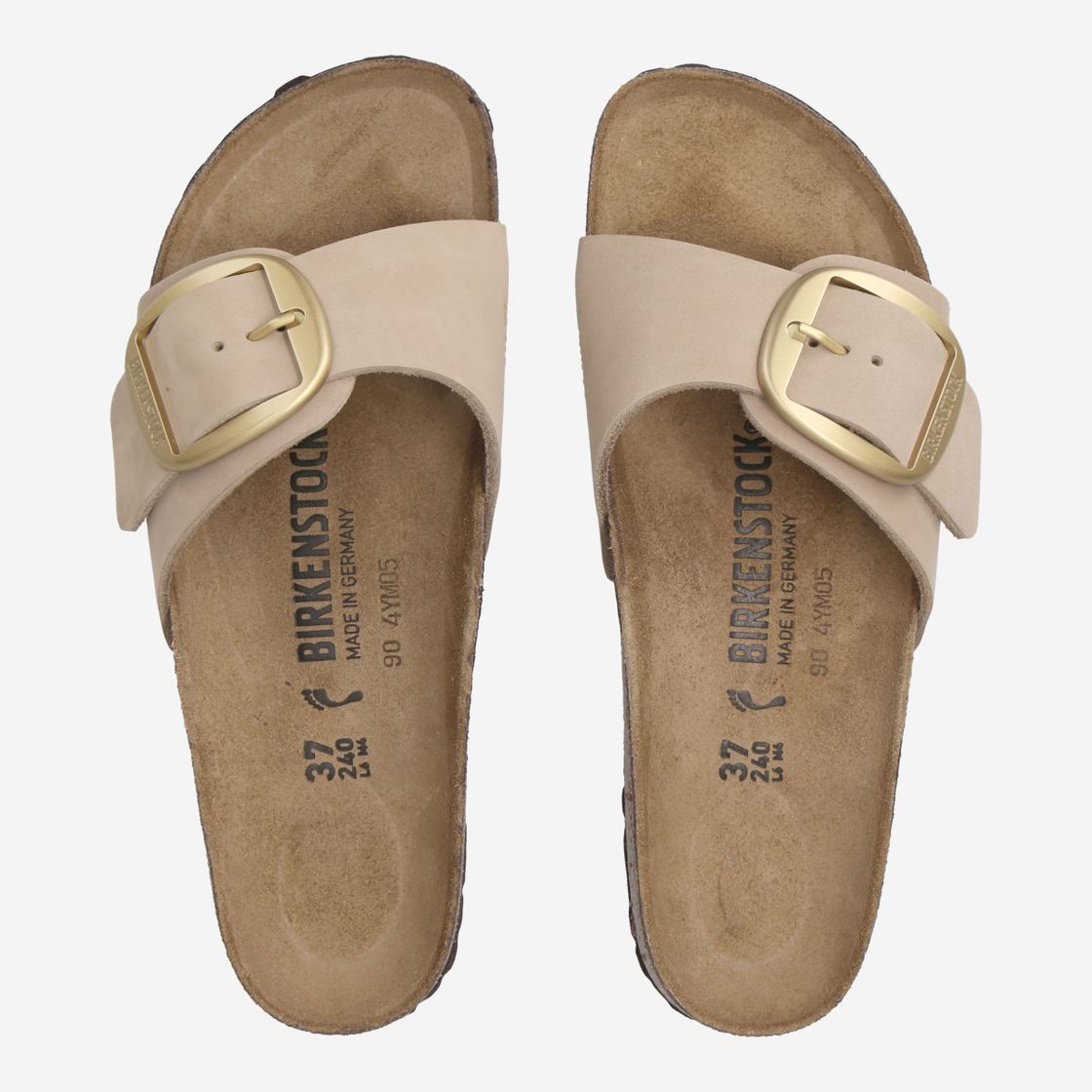 birkenstock MADRID BIG BUCKLE - Beige - Back view