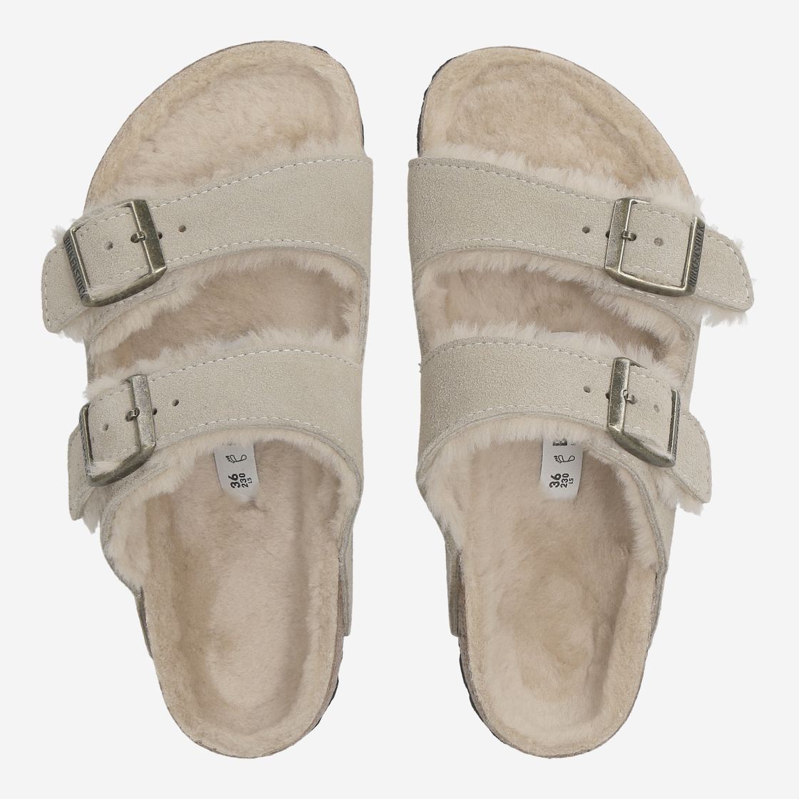 birkenstock ARIZONA SEHARLING - White - Sole