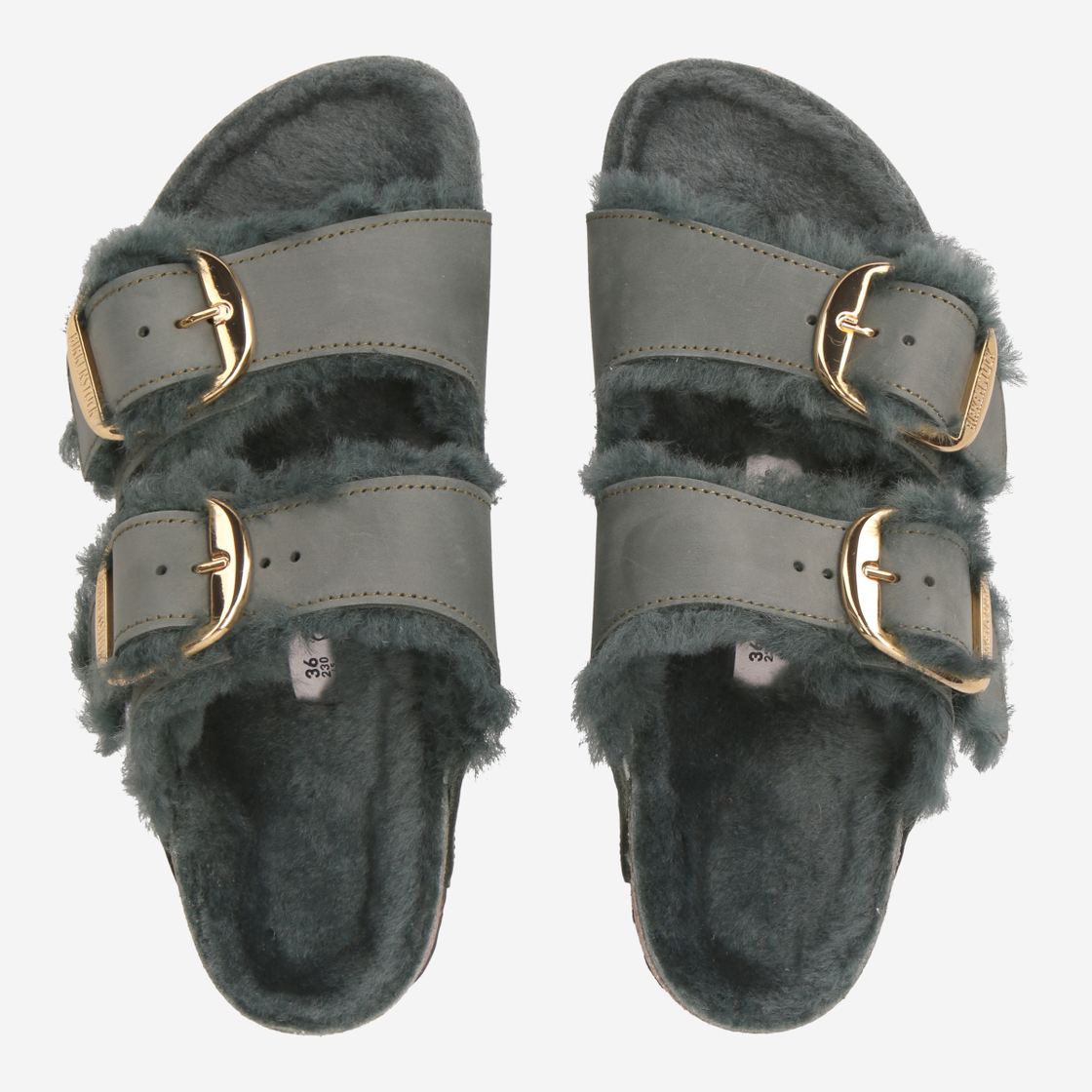 birkenstock ARIZONA BIG BUCKLE - Green - Back view