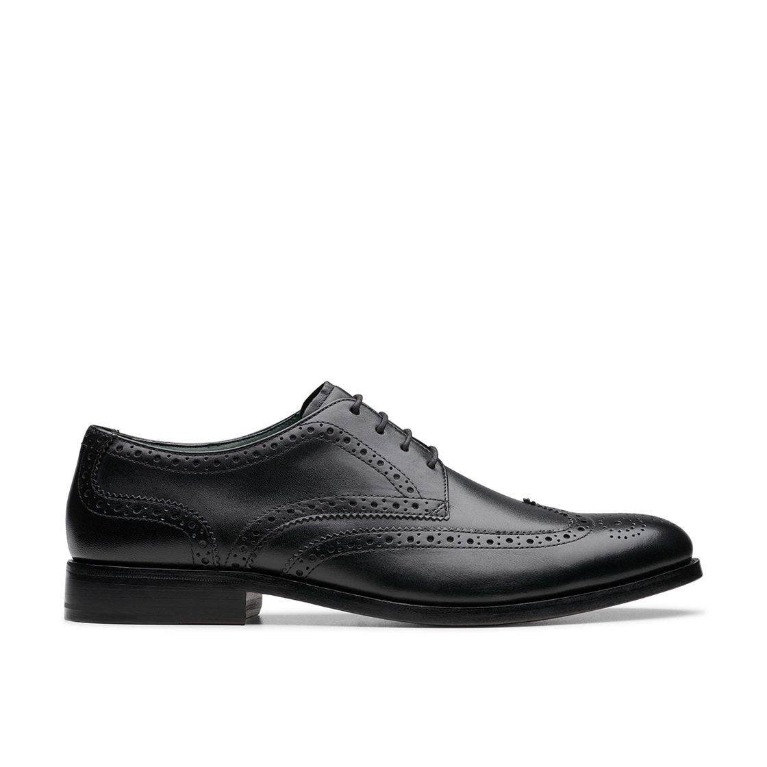 Clarks CraftJames Tip - Black - Back view