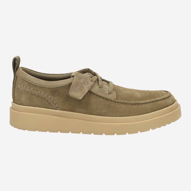 Clarks Polden Moc - Green - Back view