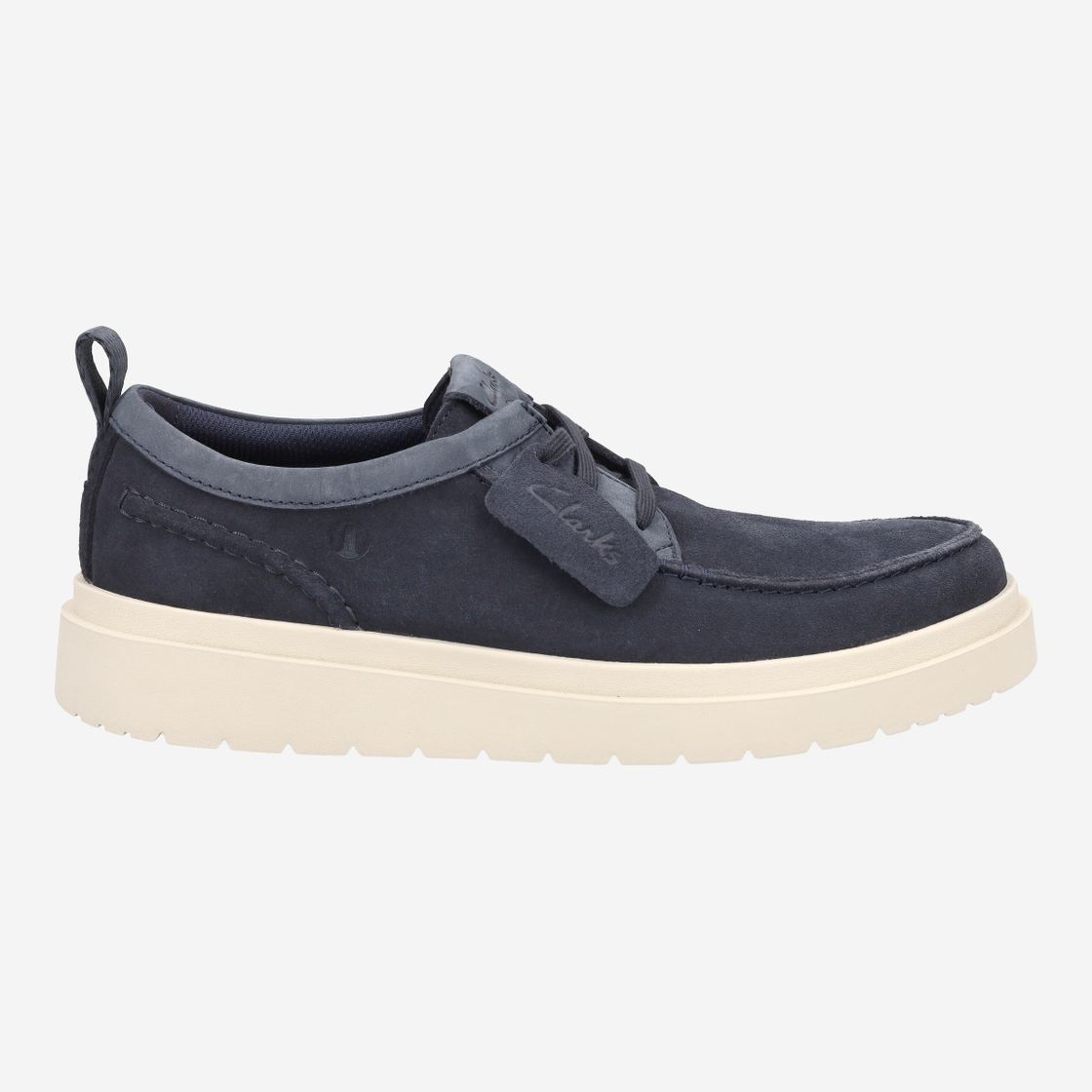 Clarks Polden Moc - Blue - Back view