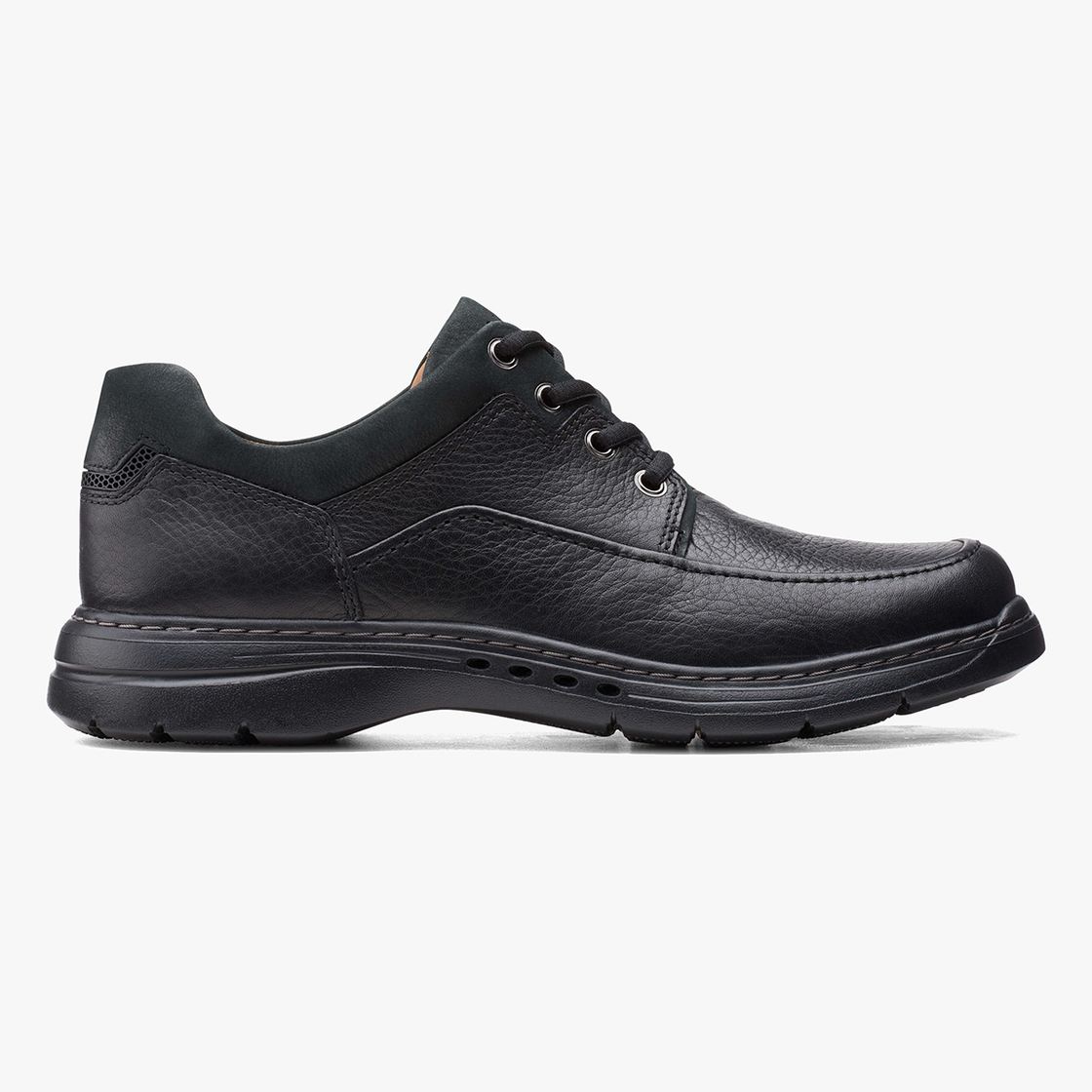 Clarks Un BrawleyLace - Black - Back view