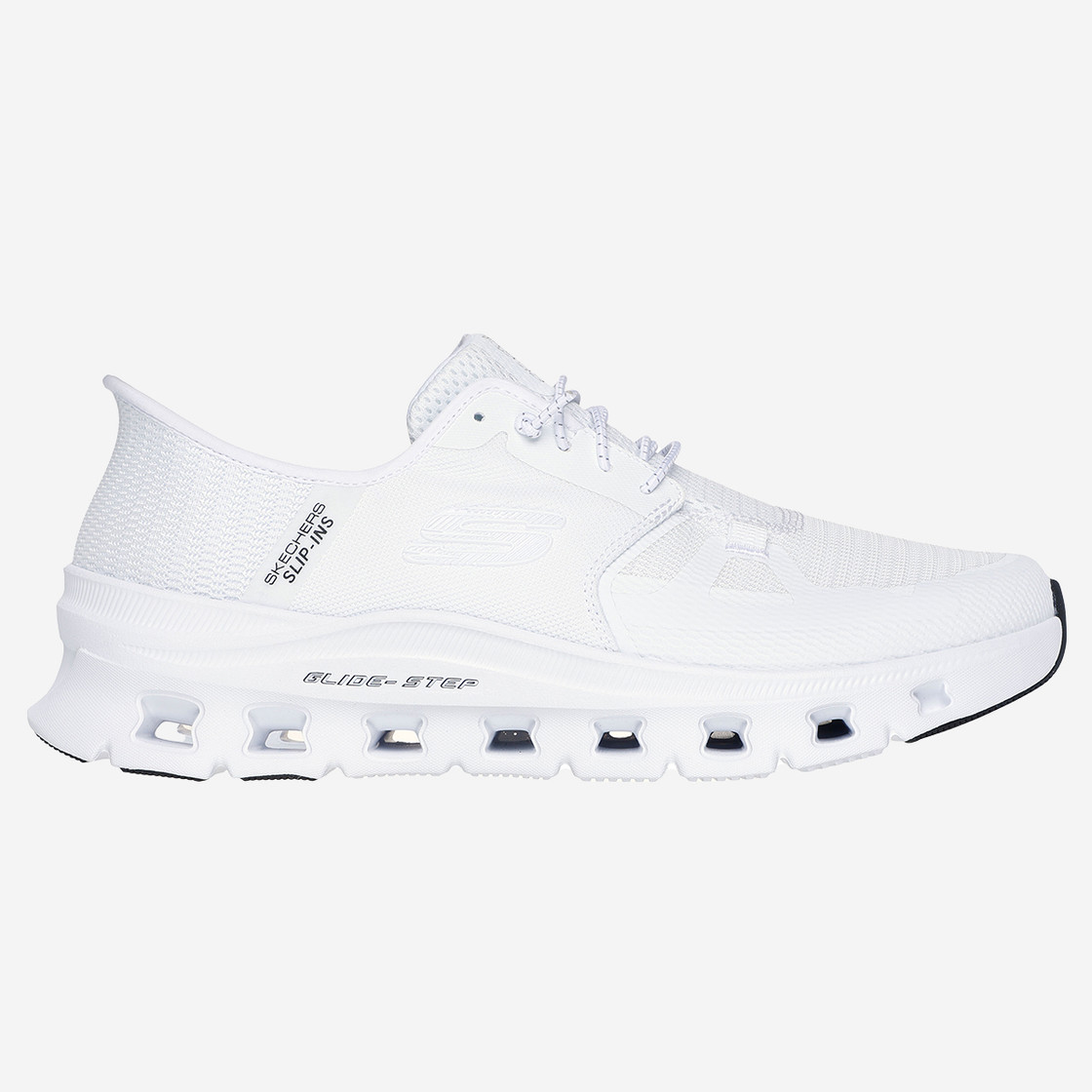 Skechers GLIDE STEP - White - Rear view