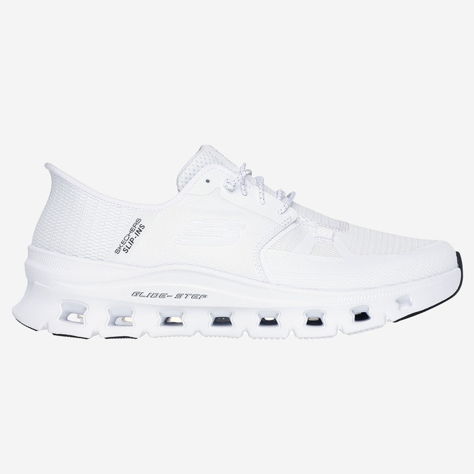 Skechers GLIDE STEP - White - Rear view