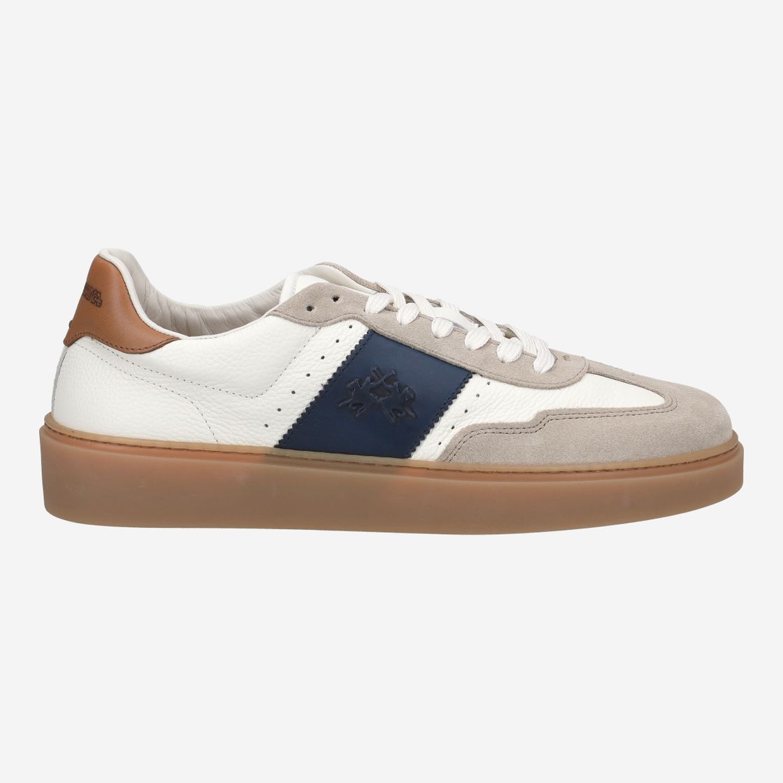 La Martina HERITAGE SNEAKER - White,combined - Back view